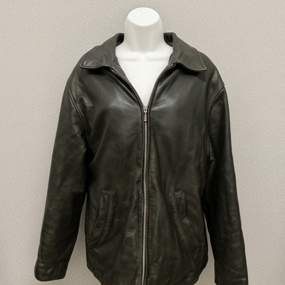 Classic Black Leather Jacket for Women